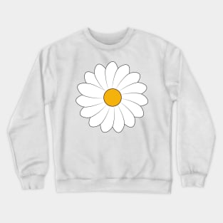 white flower Crewneck Sweatshirt